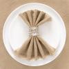imageSocomi Set of 12 Linen Napkins Caramel Easter Spring Cloth Napkins Washable Fringe 17quotx17quot for Wedding Party Bridal Baby Shower Birthday Table DecorationsCaramel