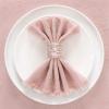 imageSocomi Set of 12 Linen Napkins Caramel Easter Spring Cloth Napkins Washable Fringe 17quotx17quot for Wedding Party Bridal Baby Shower Birthday Table DecorationsDusty Rose