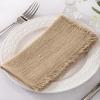 imageSocomi Set of 12 Linen Napkins Caramel Easter Spring Cloth Napkins Washable Fringe 17quotx17quot for Wedding Party Bridal Baby Shower Birthday Table DecorationsCaramel