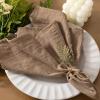 imageSocomi Cloth Napkins Green Fall Thanksgiving Washable Reusable Bulk Linen Cotton Napkins Set of 4 17quotx17quot for Wedding Party Bridal Baby Shower Birthday Dining Table DecorationsNude