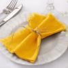 imageSocomi Linen Napkins Green Fall Thanksgiving Cloth Napkins Bulk Washable Cotton Napkins Set of 6 17quotx17quot for Wedding Party Bridal Baby Shower Birthday Table DecorationsMustard Yellow