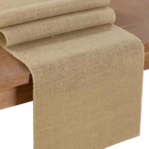 imageSocomi Burlap Table Runner Rustic Jute Boho Table Runner for Farmhouse Coffee Table Spring Wedding Baby Shower 2 Pack 12x48 inchesBurlap Brown