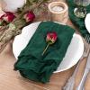 imageSocomi Black Cheesecloth Napkins Fall Thanksgiving Cheese Cloths Gauze Set of 24 Boho Washable Dinner Table Napkins for Wedding Party Baby Shower Birthday Party DecorEmerald Green