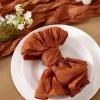 imageSocomi Black Cheesecloth Napkins Fall Thanksgiving Cheese Cloths Gauze Set of 24 Boho Washable Dinner Table Napkins for Wedding Party Baby Shower Birthday Party DecorTerracotta