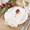 imageSocomi Black Cheesecloth Napkins Fall Thanksgiving Cheese Cloths Gauze Set of 24 Boho Washable Dinner Table Napkins for Wedding Party Baby Shower Birthday Party DecorIvory