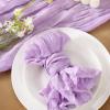 imageSocomi Black Cheesecloth Napkins Fall Thanksgiving Cheese Cloths Gauze Set of 24 Boho Washable Dinner Table Napkins for Wedding Party Baby Shower Birthday Party DecorLilac Purple