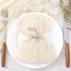 imageSocomi Black Cheesecloth Napkins Fall Thanksgiving Cheese Cloths Gauze Set of 24 Boho Washable Dinner Table Napkins for Wedding Party Baby Shower Birthday Party DecorBeige