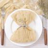imageSocomi Black Cheesecloth Napkins Fall Thanksgiving Cheese Cloths Gauze Set of 24 Boho Washable Dinner Table Napkins for Wedding Party Baby Shower Birthday Party DecorSand
