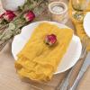 imageSocomi Black Cheesecloth Napkins Fall Thanksgiving Cheese Cloths Gauze Set of 24 Boho Washable Dinner Table Napkins for Wedding Party Baby Shower Birthday Party DecorGold