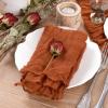 imageSocomi Black Cheesecloth Napkins Fall Thanksgiving Cheese Cloths Gauze Set of 24 Boho Washable Dinner Table Napkins for Wedding Party Baby Shower Birthday Party DecorTerracotta