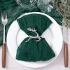 imageSocomi Black Cheesecloth Napkins Fall Thanksgiving Cheese Cloths Gauze Set of 24 Boho Washable Dinner Table Napkins for Wedding Party Baby Shower Birthday Party DecorEmerald Green