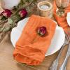 imageSocomi Black Cheesecloth Napkins Fall Thanksgiving Cheese Cloths Gauze Set of 24 Boho Washable Dinner Table Napkins for Wedding Party Baby Shower Birthday Party DecorOrange