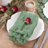 imageSocomi Black Cheesecloth Napkins Fall Thanksgiving Cheese Cloths Gauze Set of 24 Boho Washable Dinner Table Napkins for Wedding Party Baby Shower Birthday Party DecorSage