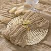 imageSocomi Black Cheesecloth Napkins Fall Thanksgiving Cheese Cloths Gauze Set of 24 Boho Washable Dinner Table Napkins for Wedding Party Baby Shower Birthday Party DecorNude