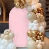 imageSocomi Blue Wedding Arch Backdrop Cover Spandex 72FT Fitted Stretchy Chiara Arches Stand Covers for Birthday Party Bridal Baby Shower Ceremony Banquet DecorationPink