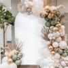 imageSocomi Blue Wedding Arch Backdrop Cover Spandex 72FT Fitted Stretchy Chiara Arches Stand Covers for Birthday Party Bridal Baby Shower Ceremony Banquet DecorationWhite