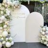 imageSocomi Blue Wedding Arch Backdrop Cover Spandex 72FT Fitted Stretchy Chiara Arches Stand Covers for Birthday Party Bridal Baby Shower Ceremony Banquet DecorationWhite