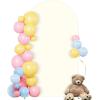 imageSocomi Blue Wedding Arch Backdrop Cover Spandex 72FT Fitted Stretchy Chiara Arches Stand Covers for Birthday Party Bridal Baby Shower Ceremony Banquet DecorationBeige