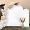 imageSocomi Blue Wedding Arch Backdrop Cover Spandex 72FT Fitted Stretchy Chiara Arches Stand Covers for Birthday Party Bridal Baby Shower Ceremony Banquet DecorationWhite