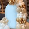 imageSocomi Blue Wedding Arch Backdrop Cover Spandex 72FT Fitted Stretchy Chiara Arches Stand Covers for Birthday Party Bridal Baby Shower Ceremony Banquet DecorationBlue