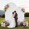 imageSocomi Blue Wedding Arch Backdrop Cover Spandex 72FT Fitted Stretchy Chiara Arches Stand Covers for Birthday Party Bridal Baby Shower Ceremony Banquet DecorationWhite