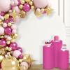 imageSocomi Cylinder Pedestal Stand Covers Spandex Flexible Display Box Stand Covers for Birthday Party Wedding Baby Shower Decoration Only Stand Covers Included Set of 3 BlackFuchsia