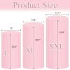 imageSocomi Cylinder Pedestal Stand Covers Spandex Flexible Display Box Stand Covers for Birthday Party Wedding Baby Shower Decoration Only Stand Covers Included Set of 3 BlackPink