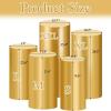 imageSocomi Cylinder Pedestal Stand Covers Spandex Flexible Display Box Stand Covers for Birthday Party Wedding Baby Shower Decoration Only Stand Covers Included Set of 3 BlackGold