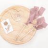 imageSocomi Dusty Rose Handmade Fringe Chiffon Silk Ribbon 134quot x 7Yd 4 Rolls Frayed Ribbons for Wedding Invitations Bridal Bouquets WrappingDusty Rose