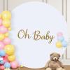 imageSocomi Round Arch Cover Spandex Fitted Arch Stand Covers Round Balloon Top Chiara for Wedding Birthday Party Baby Shower Ceremony Decoration Black 72FTWhite