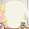 imageSocomi Round Arch Cover Spandex Fitted Arch Stand Covers Round Balloon Top Chiara for Wedding Birthday Party Baby Shower Ceremony Decoration Black 72FTBeige