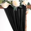 imageSocomi Wedding Arch Draping Fabric 3 Panels 29quot x 19Ft White Sheer Chiffon Curtain Drapes 6 Yards for Wedding Ceremony Birthday Party DecorationBlack