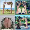 imageSocomi Wedding Arch Draping Fabric 3 Panels 29quot x 19Ft White Sheer Chiffon Curtain Drapes 6 Yards for Wedding Ceremony Birthday Party DecorationDusty Rose