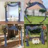 imageSocomi Wedding Arch Draping Fabric 3 Panels 29quot x 19Ft White Sheer Chiffon Curtain Drapes 6 Yards for Wedding Ceremony Birthday Party DecorationDusty Blue
