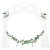 imageSocomi Wedding Arch Draping Fabric 3 Panels 29quot x 19Ft White Sheer Chiffon Curtain Drapes 6 Yards for Wedding Ceremony Birthday Party DecorationIvory White