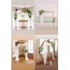 imageSocomi Wedding Arch Draping Fabric 3 Panels 29quot x 19Ft White Sheer Chiffon Curtain Drapes 6 Yards for Wedding Ceremony Birthday Party DecorationIvory White