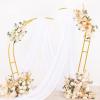 imageSocomi Wedding Arch Draping Fabric 3 Panels 29quot x 19Ft White Sheer Chiffon Curtain Drapes 6 Yards for Wedding Ceremony Birthday Party DecorationWhite
