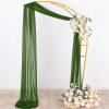 imageSocomi White Sheer Wedding Arch Draping Fabric 29quot x 20Ft 1 Panel Outdoor Curtain Drapes Extra Long for Bridal Baby Shower Ceremony Birthday Party DecorOlive Green
