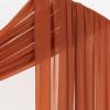 imageSocomi White Sheer Wedding Arch Draping Fabric 29quot x 20Ft 1 Panel Outdoor Curtain Drapes Extra Long for Bridal Baby Shower Ceremony Birthday Party DecorTerracotta