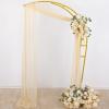 imageSocomi White Sheer Wedding Arch Draping Fabric 29quot x 20Ft 1 Panel Outdoor Curtain Drapes Extra Long for Bridal Baby Shower Ceremony Birthday Party DecorChampagne