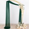 imageSocomi White Sheer Wedding Arch Draping Fabric 29quot x 20Ft 1 Panel Outdoor Curtain Drapes Extra Long for Bridal Baby Shower Ceremony Birthday Party DecorEmerald Green