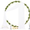 imageSocomi White Sheer Wedding Arch Draping Fabric 29quot x 20Ft 1 Panel Outdoor Curtain Drapes Extra Long for Bridal Baby Shower Ceremony Birthday Party DecorWhite
