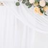 imageSocomi White Sheer Wedding Arch Draping Fabric 29quot x 20Ft 1 Panel Outdoor Curtain Drapes Extra Long for Bridal Baby Shower Ceremony Birthday Party DecorWhite