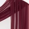 imageSocomi White Sheer Wedding Arch Draping Fabric 29quot x 20Ft 1 Panel Outdoor Curtain Drapes Extra Long for Bridal Baby Shower Ceremony Birthday Party DecorBurgundy