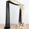 imageSocomi White Sheer Wedding Arch Draping Fabric 29quot x 20Ft 1 Panel Outdoor Curtain Drapes Extra Long for Bridal Baby Shower Ceremony Birthday Party DecorBlack