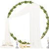imageSocomi White Sheer Wedding Arch Draping Fabric 29quot x 20Ft 1 Panel Outdoor Curtain Drapes Extra Long for Bridal Baby Shower Ceremony Birthday Party DecorCream Ivory