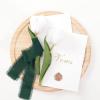 imageSocomi Dark Green Handmade Fringe Chiffon Silk Ribbon 134quot x 7Yd 4 Rolls Frayed Ribbons for Wedding Invitations Bridal Bouquets WrappingDark Green
