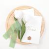 imageSocomi Dark Green Handmade Fringe Chiffon Silk Ribbon 134quot x 7Yd 4 Rolls Frayed Ribbons for Wedding Invitations Bridal Bouquets WrappingSage Green