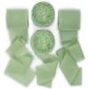 imageSocomi Dark Green Handmade Fringe Chiffon Silk Ribbon 134quot x 7Yd 4 Rolls Frayed Ribbons for Wedding Invitations Bridal Bouquets WrappingSage Green