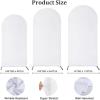 imageSocomi Champagne Wedding Arch Backdrop Cover Spandex 66FT Fitted Stretchy Chiara Arches Stand Covers for Birthday Party Bridal Baby Shower Ceremony Banquet DecorationWhite